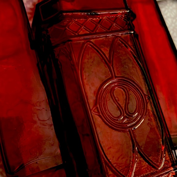 Three Red Decorative Bottles. - Picture 3 of 3